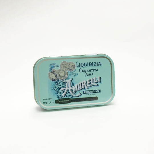 #1010 Box of big pieces of pure liquorice, italian