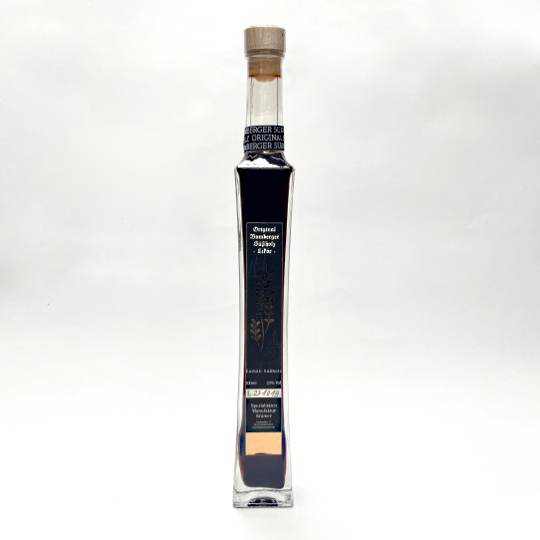 Bottle sweetwood liqueur with 23% alcohol from Bamberg, hand made in Germany