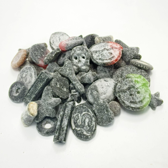A mix of strong liquorice with salty crust