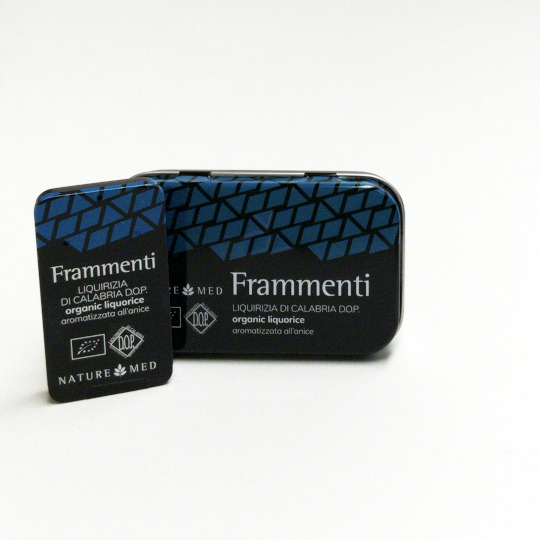 2 tins of natural liquorice with anice, italian