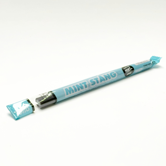 Liquorice bar with mint filling, danish