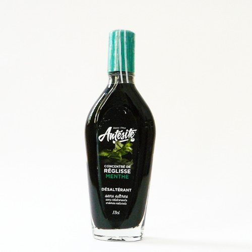 Liquid liquorice extract with mint flavour ideal for drinks and cocktails, french
