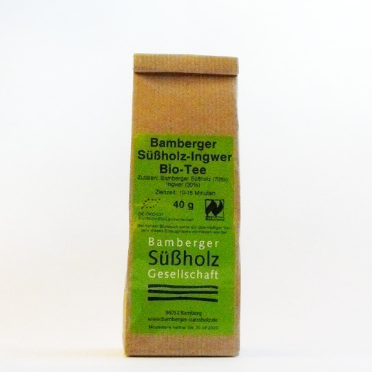 Bamberger Süßholz-Ingwer-Tee, 40g-Tüte
