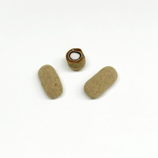 Crunchy mint-liquorice kernel covered with milk chocolate and salmiak, swedish