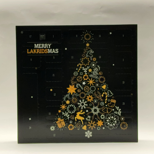 Chocolate liquorice advent calendar - can only be ordered for pick up
