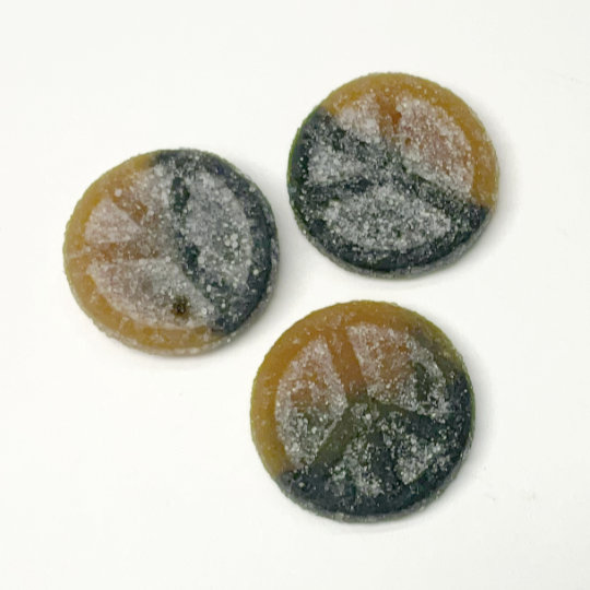 Salty liquorice-wine gum with cola, swedish