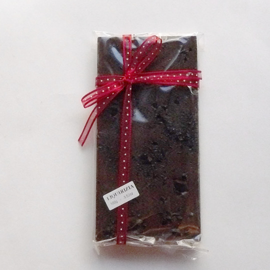 Dark chocolate liquirizia, 100g-bar