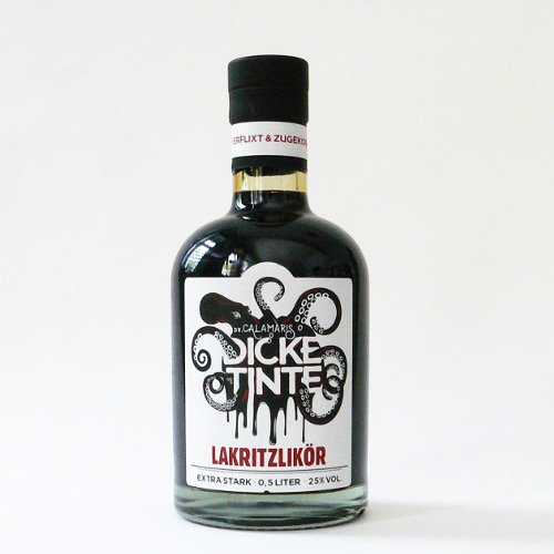Dicke Tinte 25% Alk. 0,5l Flasche Dicke Tinte 25% Alk. 0,5l Flasche