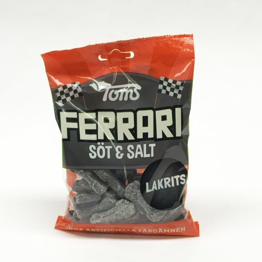 Bag with liquorice-ferraris sprinkled sweet an salty, danish