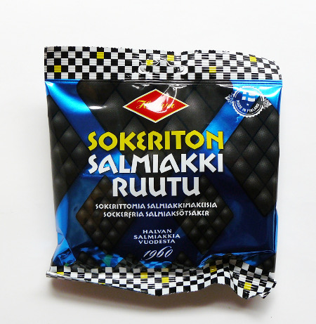 Tüte Salzlakritz mit Süßstoff, finnisch