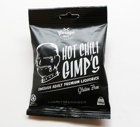Hot chili Gimp´s, 100g-bag