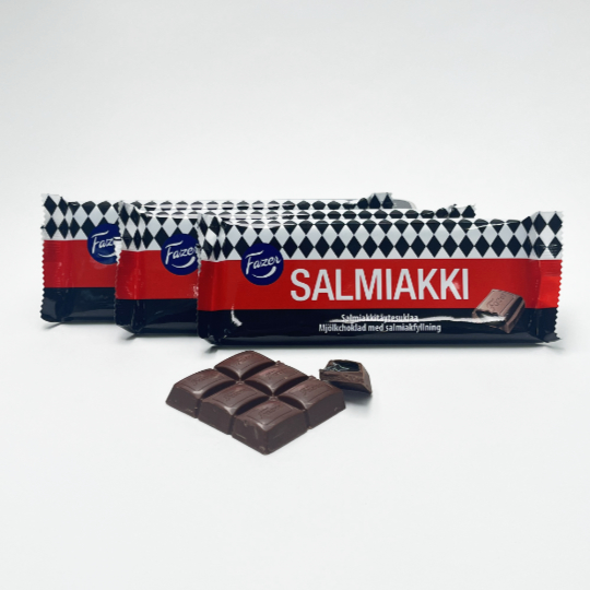 Lakritz mit Salz & Salmiak - 3 x 100g Salmiakki-Schoki im Angebot - kadó