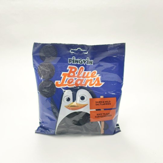 Salmiac - Liquorice - BlueJeans, 250g-bag - kadó