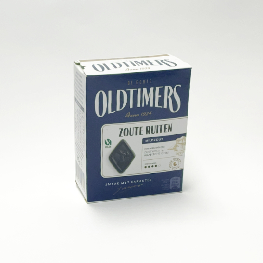 Salzlakritz - Oldtimers Ruitjes, 185g-Box - kadó
