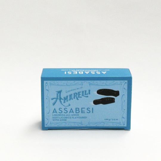 Süß - Herbes Lakritz - Amarelli Assabesi anis, 100g Schachtel - kadó