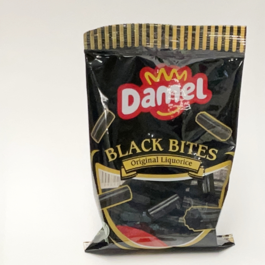 Süß - Mildes Lakritz - Black bites, 100 Tüte - kadó