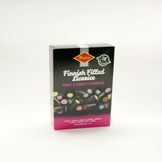 Sweet - Mild Liquorice - Finn. Halva mixed Licorice, 200g-box - kadó