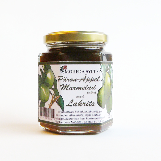 Sweet - Mild Liquorice - Jam with apple-pear & liquorice, 220g-jar - kadó