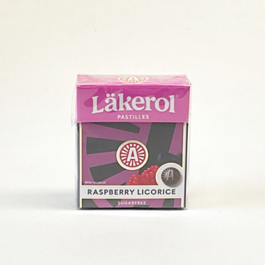 Sweet - Mild Liquorice - Läkerol Raspberry sugarfree, 25g-box - kadó