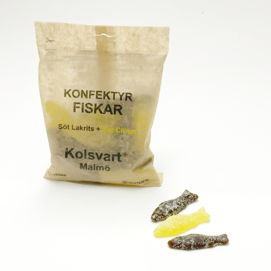 Sweet - Mild Liquorice - Licorice Fish citron, 120g-bag - kadó