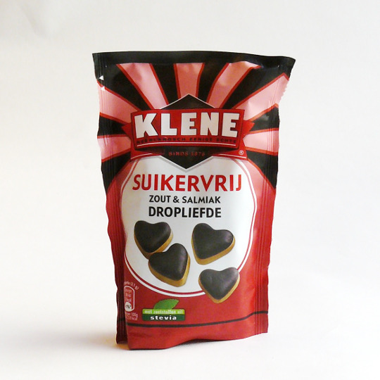 Klene Dropliefde sugarfree, 90g-bag