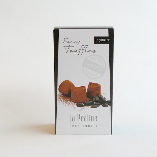 La Praline Schoko-Lakritz-Truffle, 100g-box