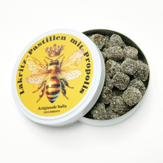 Lakritzpastillen mit Propolis, 60g-Dose