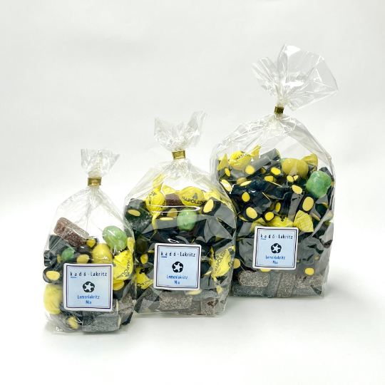 Liquorice mix with lemon and lime from Europe, fresh and sour
