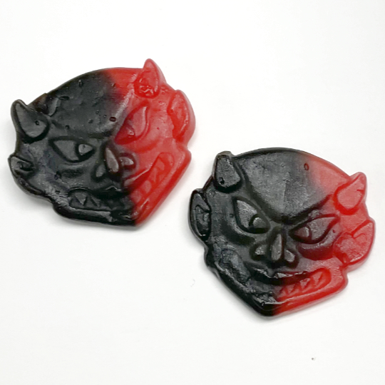 Licorice masks with raspberry - 1000g