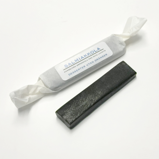 Liquorice-salmiac-toffee, 30g-bar handmade