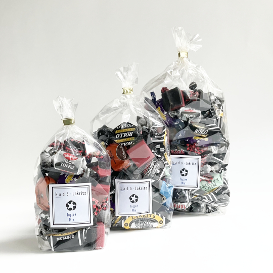 Liquorice mix of all soft and sweet licorice-toffees and fudges
