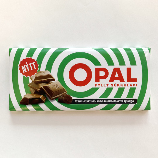 Opal chocolate with salmiac, 100g-bar