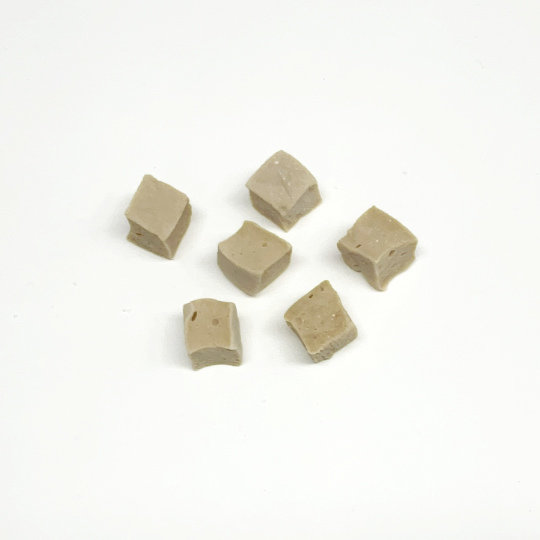 Soft liquorice cubes with vanilla, french