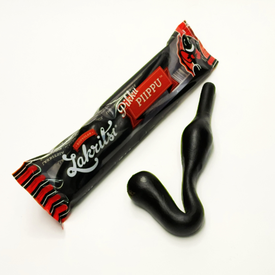 Huge liquorice pipe, sweet and soft from Finland