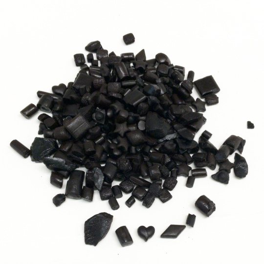Mix of different kinds of pure liquorice from growing areas of Southern Europe