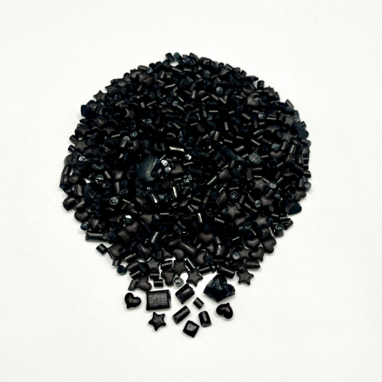 Mix of different kinds of pure liquorice from growing areas of Southern Europe