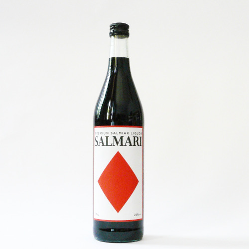 Bottle salmiak schnapps with 25% alcohol, finnish
