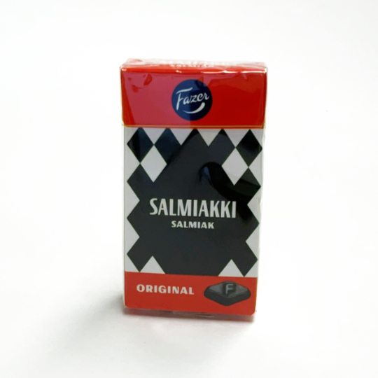 Box of salmiak pastilles, finnish