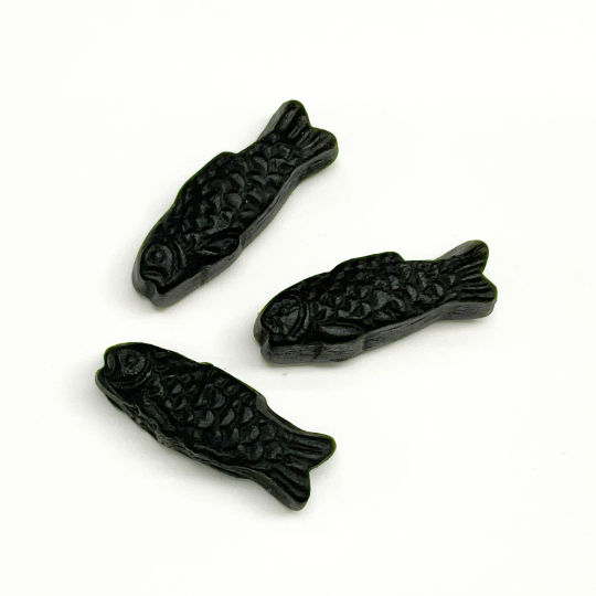 Firm salty liquorice fishes, dutch