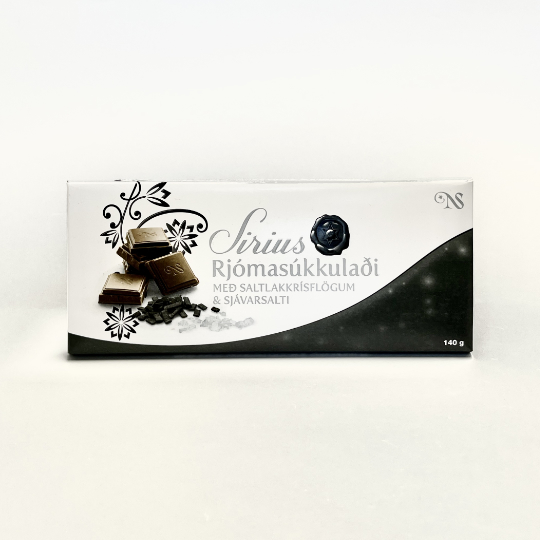 Sirius Seasalt chocolate, 140g-bar