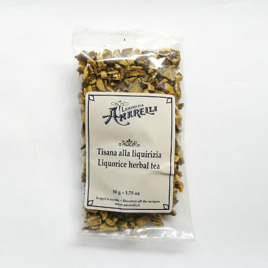 Süßholzwurzel grob Amarelli, 50g-Tüte Süßholzwurzel grob Amarelli, 50g-Tüte