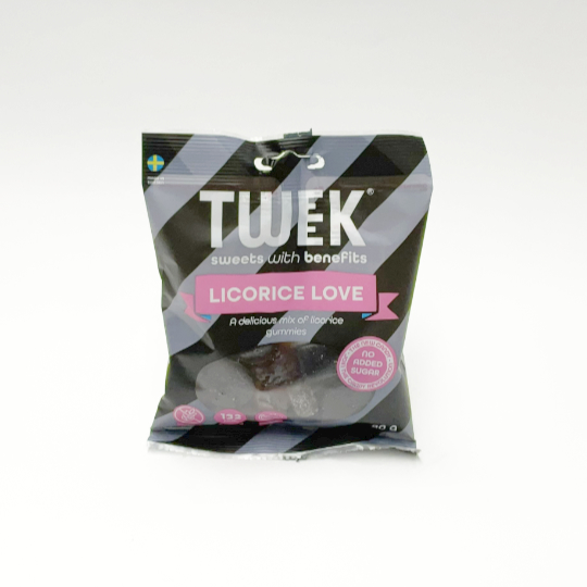 Salty liquorice with sweetener, swedish