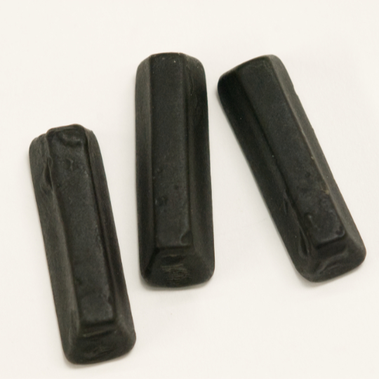 Crumbly sweet liquorice keyboards, belgian