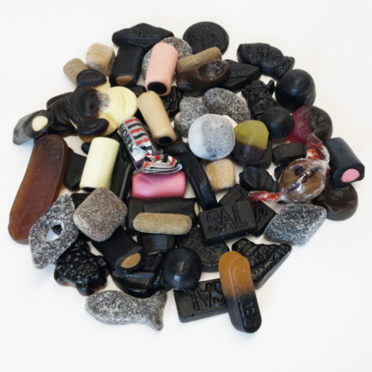 Typical dutch mix of sweet and salty liquorice