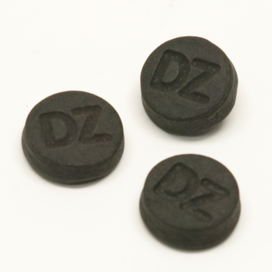 Strong salty liquorice coins, dutch