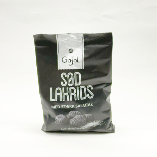 Bag with salty salmiac liquorice, danish