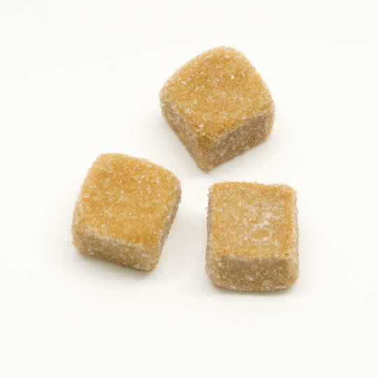 Soft sweet salmiac liquorice cubes, dutch