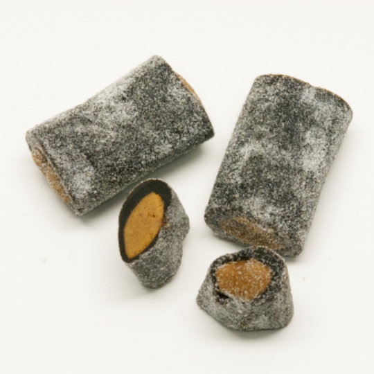 Aromatic liquorice rolls with salmiac, finnish