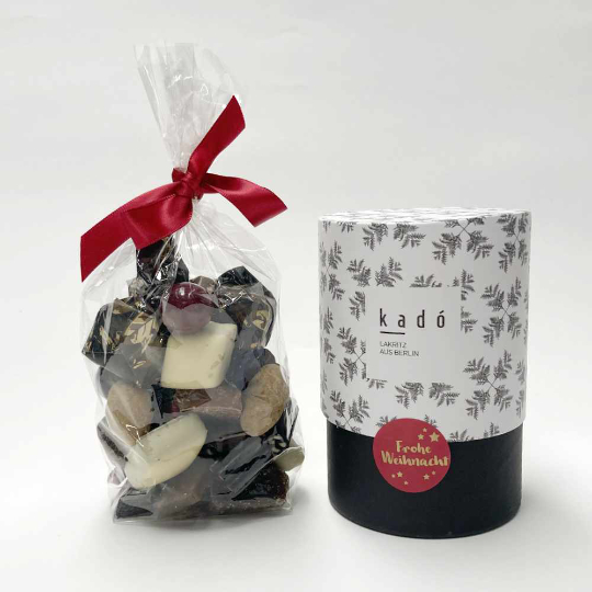 250g Liquorice mix with ginger, cinnamon (our own recipes), laurel, thyme, liquorice marbles and toffees, licorice marzipan an
