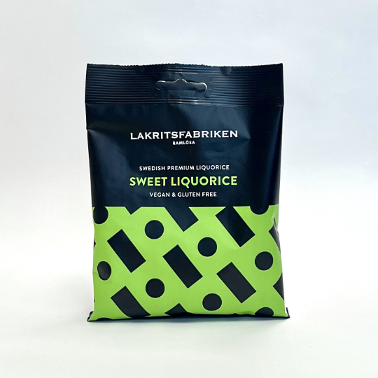 Bag of soft and sweet liquorice, swedish